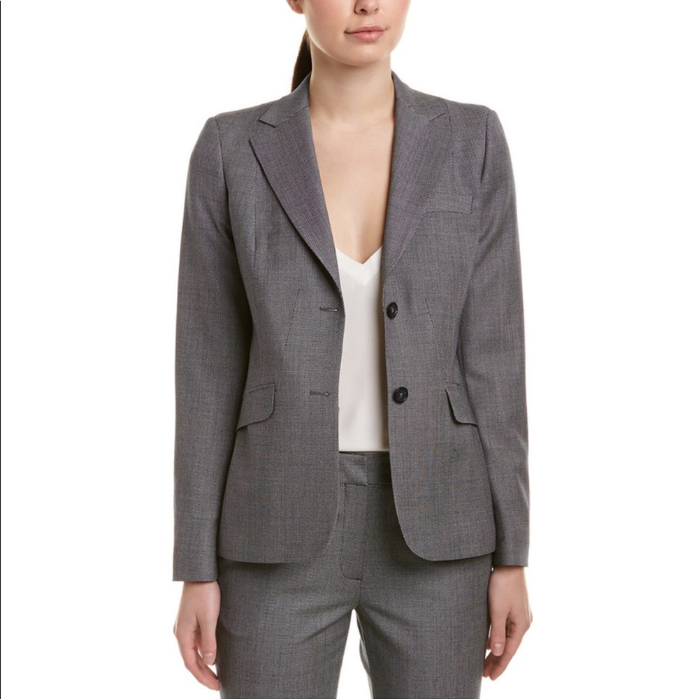 Brooks Brothers grey wool blend blazer